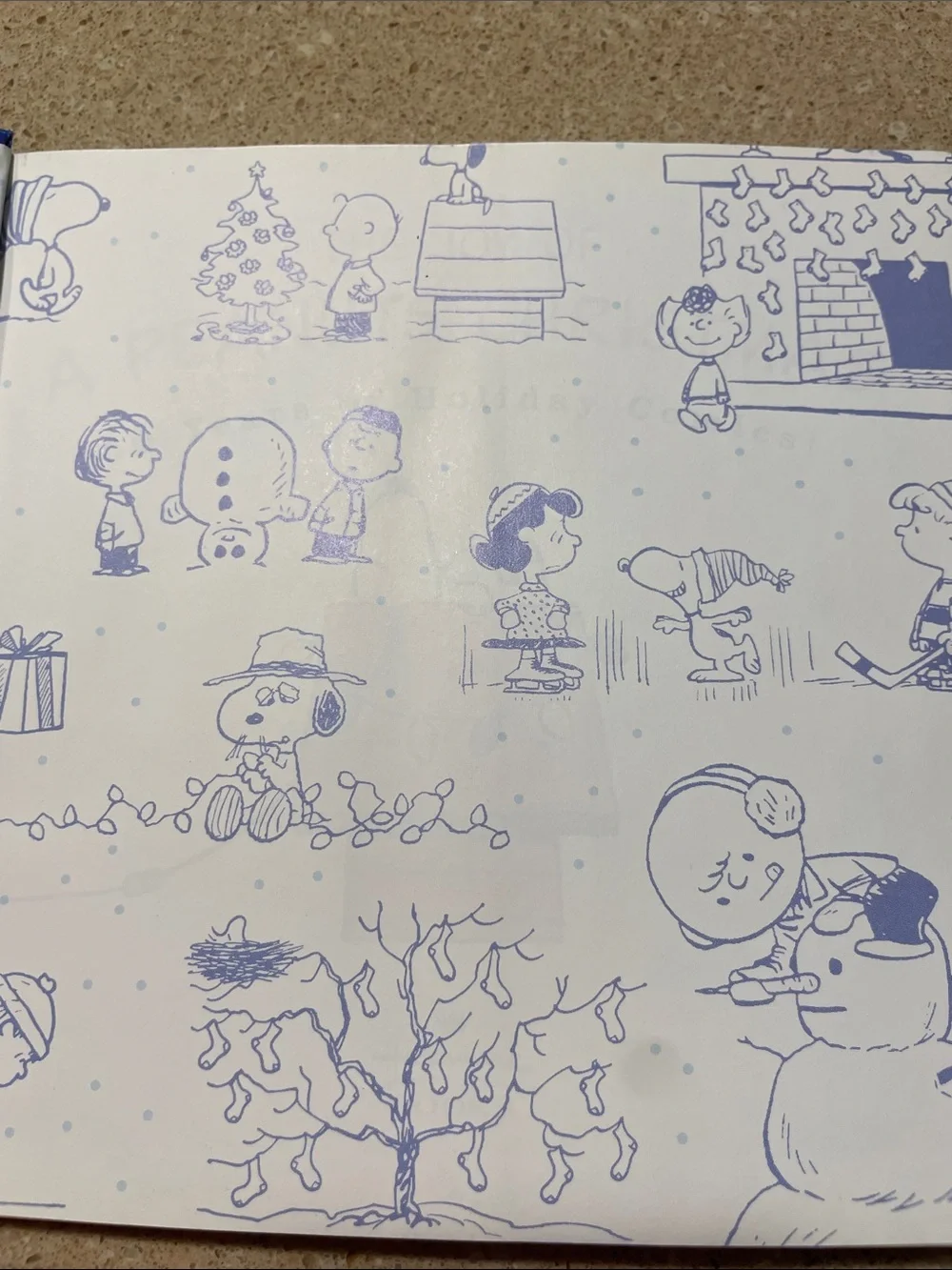 Vintage Hallmark The Joy of a Peanuts Christmas Blue Holiday Book